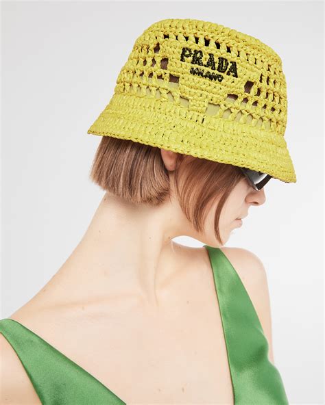 Cappello Da Pescatore In Rafia PRADA .